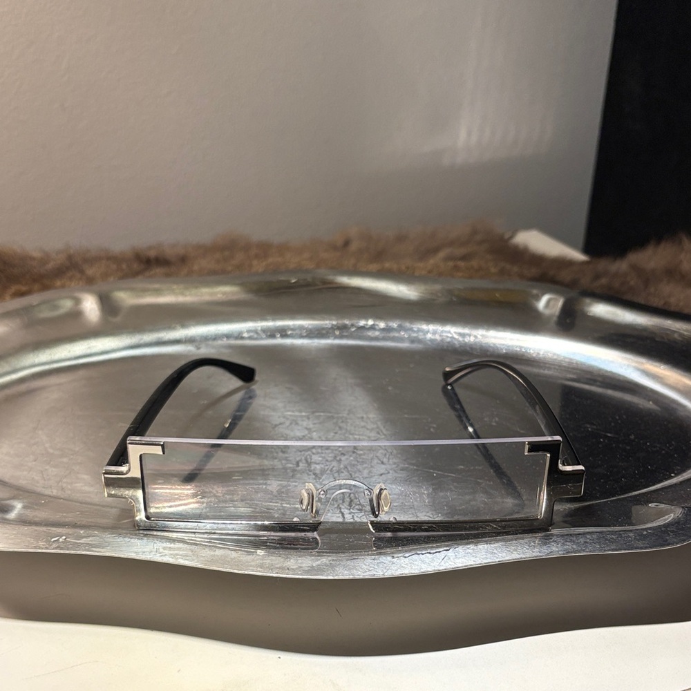 Rectangular Silver Sunglasses - Picture 3 of 6